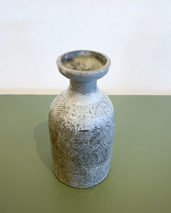 Vintage Grey Stoneware Vase