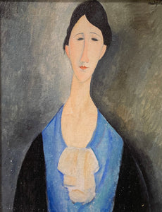 Young Woman in Blue by Modigliani
