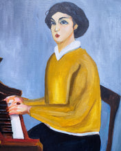 Load image into Gallery viewer, Piano Teacher Oil Painting by VG
