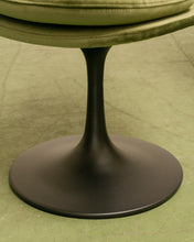 Load image into Gallery viewer, Modern Daisy upholstered chair with tapered back, rounded cushioned seat, and sculptural tulip-style pedestal base
