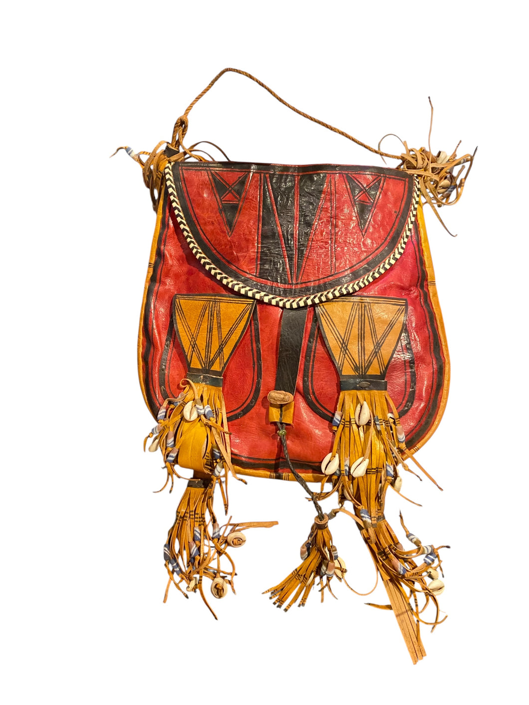 Vintage Dogon Leather Hand Bag
