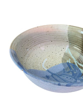 Load image into Gallery viewer, Large Dusty Periwinkle Blue with Iron Inclusions Bowl by D. Clarke
