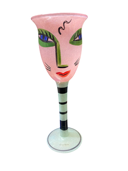 Kosta Boda Open Minds Ulrica Hydman Artist Double Signed Rare Vase