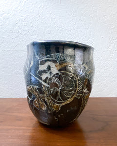 Vintage Stoneware Vase with Artemis