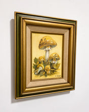 Load image into Gallery viewer, Vintage Mushroom Painting by N. Hayes
