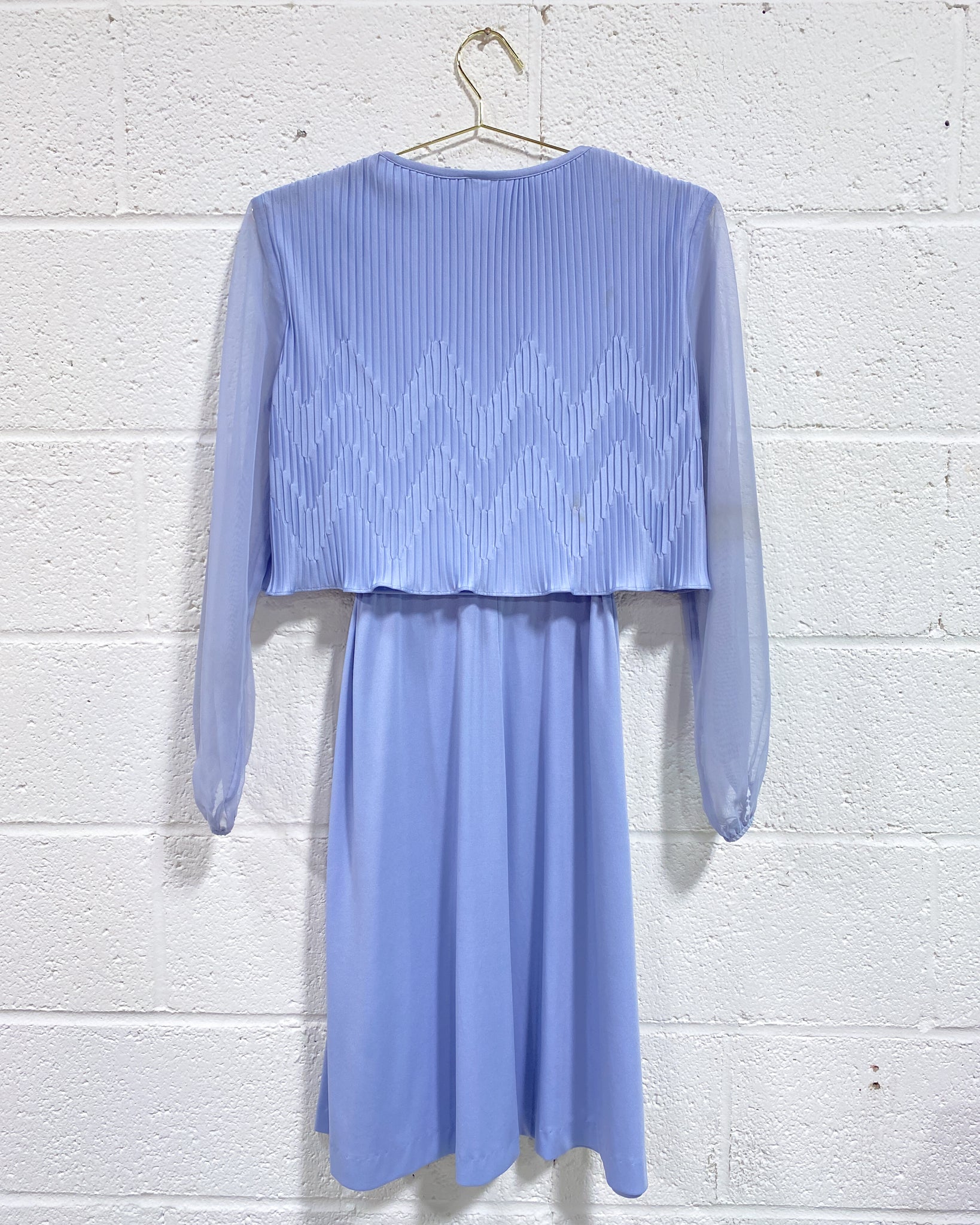 Vintage Dusty Blue Dress - As Found (8) Sunbeam Vintage Vintage Dusty Blue Dress - As Found (8) Sunbeam Vintage