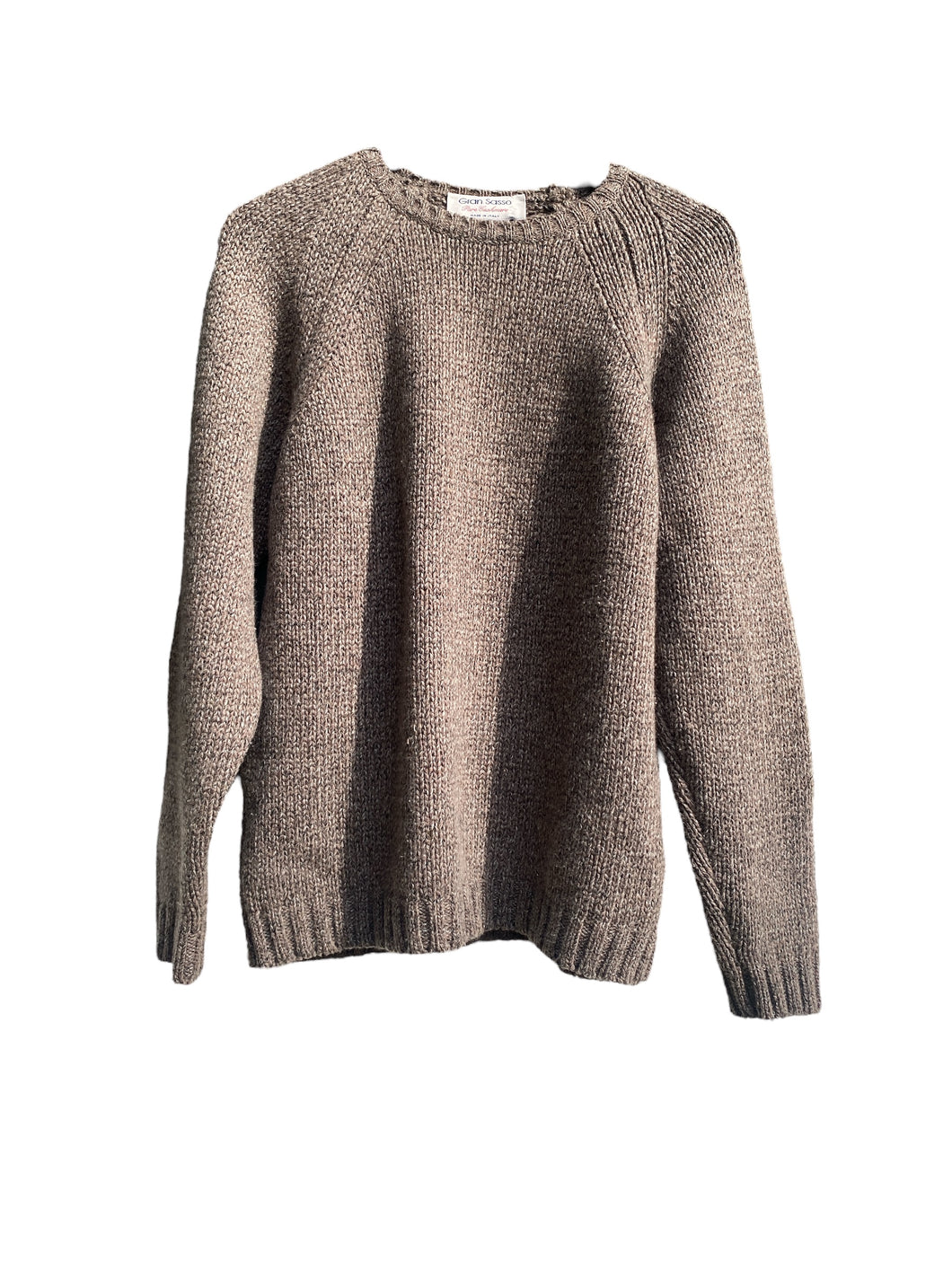 Gran Sasso Pure Cashmere Light Brown Gray Sweater