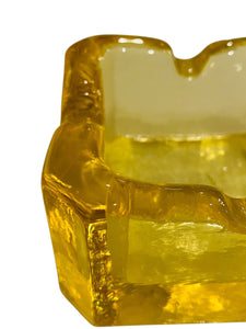 Thick Heavy Yellow MCM Ashtray