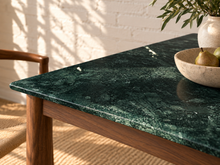 Load image into Gallery viewer, Serena Natural Stone Dining Table in Moss Marble
