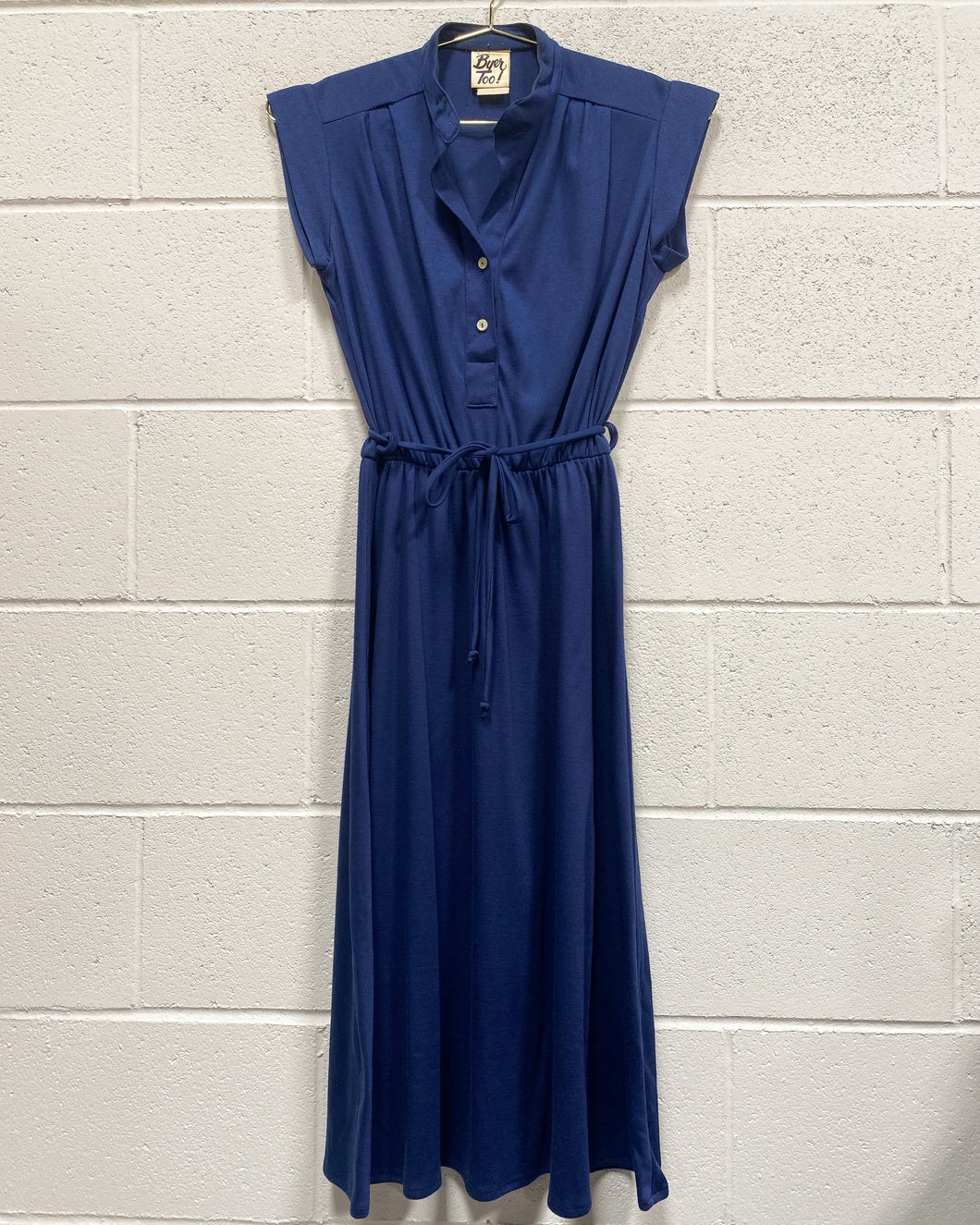 Vintage Navy Blue Dress (9)