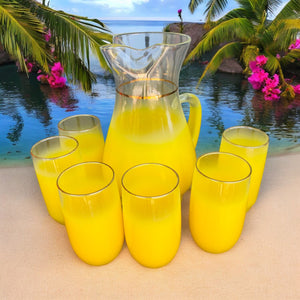 7 piece Blendo Yellow Pitcher Set