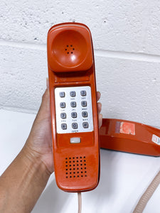 Vintage Orange Trimline Phone