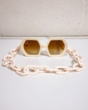 Load image into Gallery viewer, Cream Sunnies with Chainlink Holder
