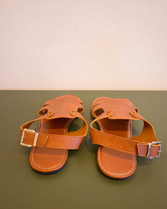 Brown Flat Sandals (9.5)