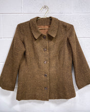 Load image into Gallery viewer, Vintage Brown Wool Waist Jacket
