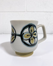 Load image into Gallery viewer, Stoneware Coffee Cup with Floral Detail
