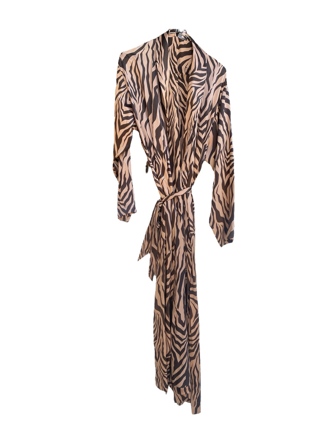 Mlizia by La Perla Zebra Print Robe in Silk