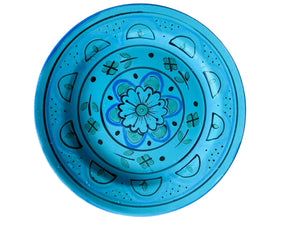Set of Four Distinct Beautiful Hand Painted Floral Plates from Hungry
