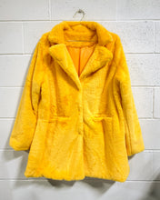 Load image into Gallery viewer, Mustard Furry Coat (2XL)
