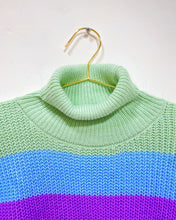 Load image into Gallery viewer, Pastel Striped Crop Sweater (XL)
