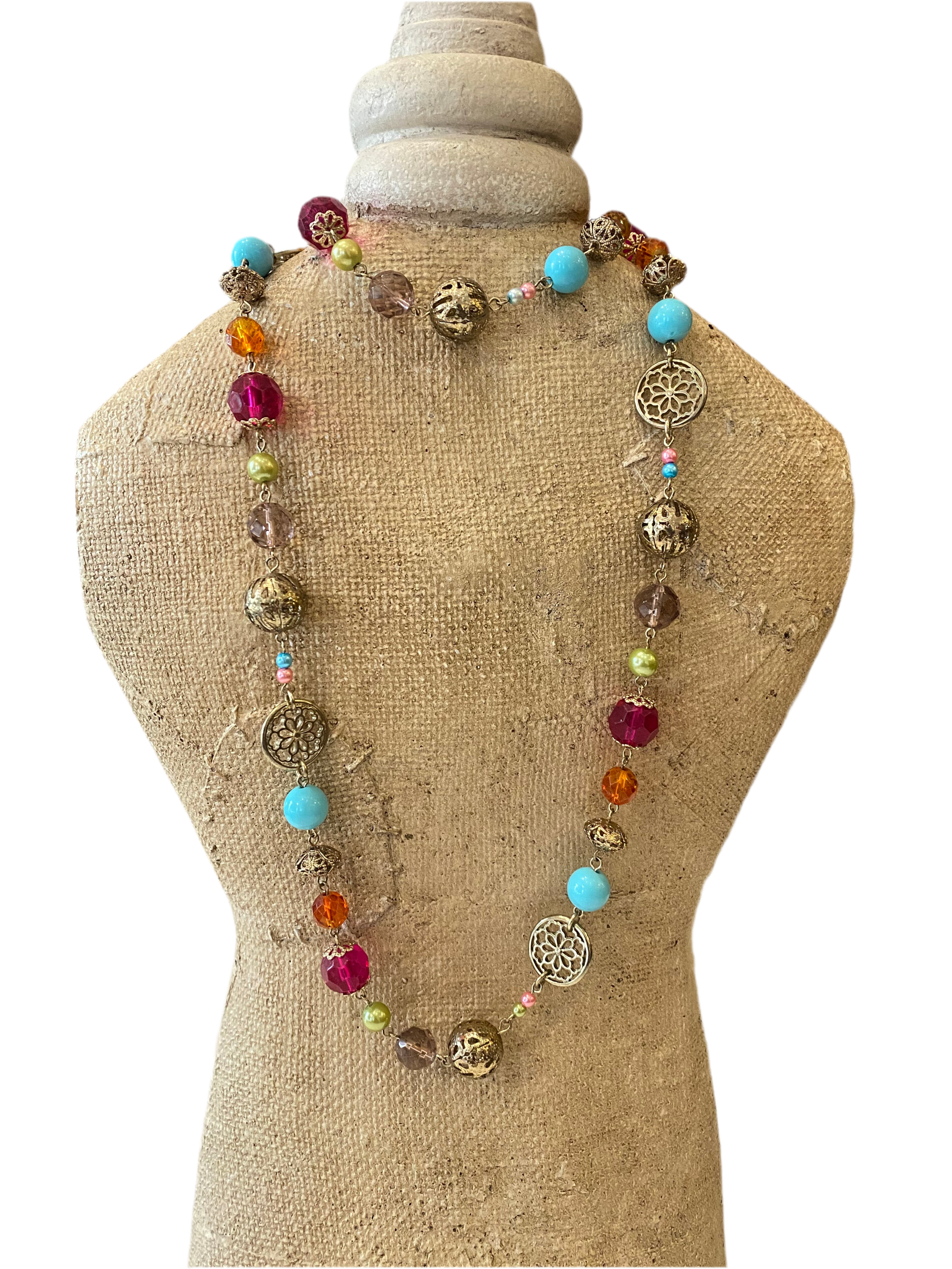 ★関税込★VINTAGE HOLLYWOOD★Summertime Beads Necklace★ ED3D6C62-3670-464A-A39E-