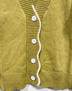 Avocado Green Cardigan