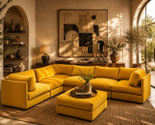 Load image into Gallery viewer, Sebastian 7 Piece Sofa in Citron

