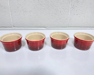 Le Creuset Small Red Ramekins - Set of 4