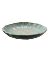 Load image into Gallery viewer, Scalloped Celadon Shallow Pottery Bowl by Ruez

