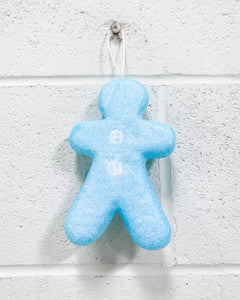 Turquoise Glitter Gingerbread Ornament