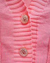 Load image into Gallery viewer, Pink Ruffled Cardigan (S)
