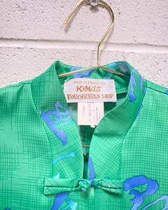 Vintage 2-piece Green Kimono Set (6)