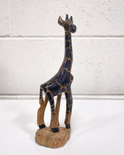 Load image into Gallery viewer, Vintage Carved Wood Figurine of a Giraffe
