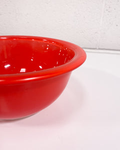 Bright Red Pyrex Bowl