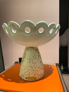 Speckled Scalloped Compote