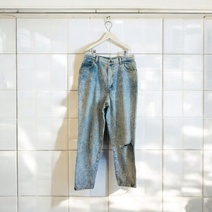 Sasson High Waisted Acid Wash Jeans