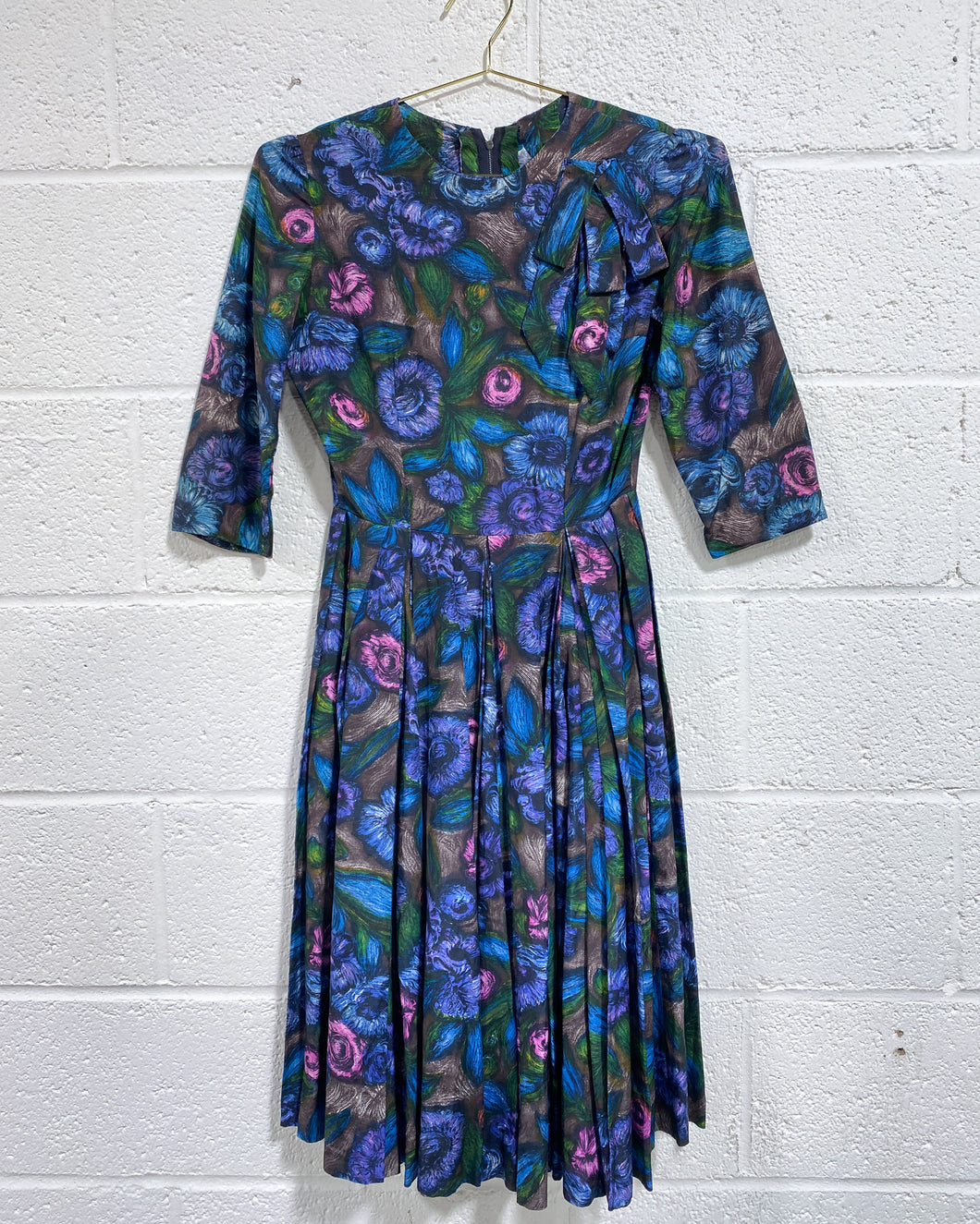 Vintage Watercolor Dress