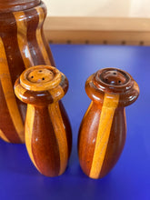 Load image into Gallery viewer, Maple mahogany handmade Salt Pepper shakers
