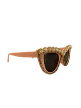 Load image into Gallery viewer, Pink Frame with Faux Pearls and rhinestones
