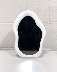 White Organic Shaped Mirror or Tray
