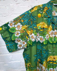 Green Hawaiian Shirt (4X)