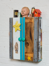 Load image into Gallery viewer, Folk Art Vintage Cabinet Box
