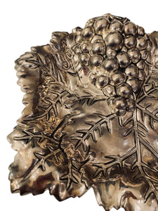 Silver Plated Grapes and Leaf Trinket Dish