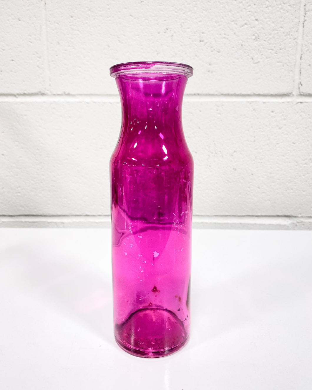 Hot Pink Milk Jar Vase