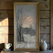 Load image into Gallery viewer, Snowlight at Dusk Oil Painting

