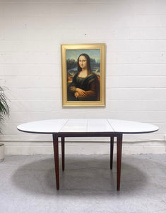 White Top Vintage Dining Table