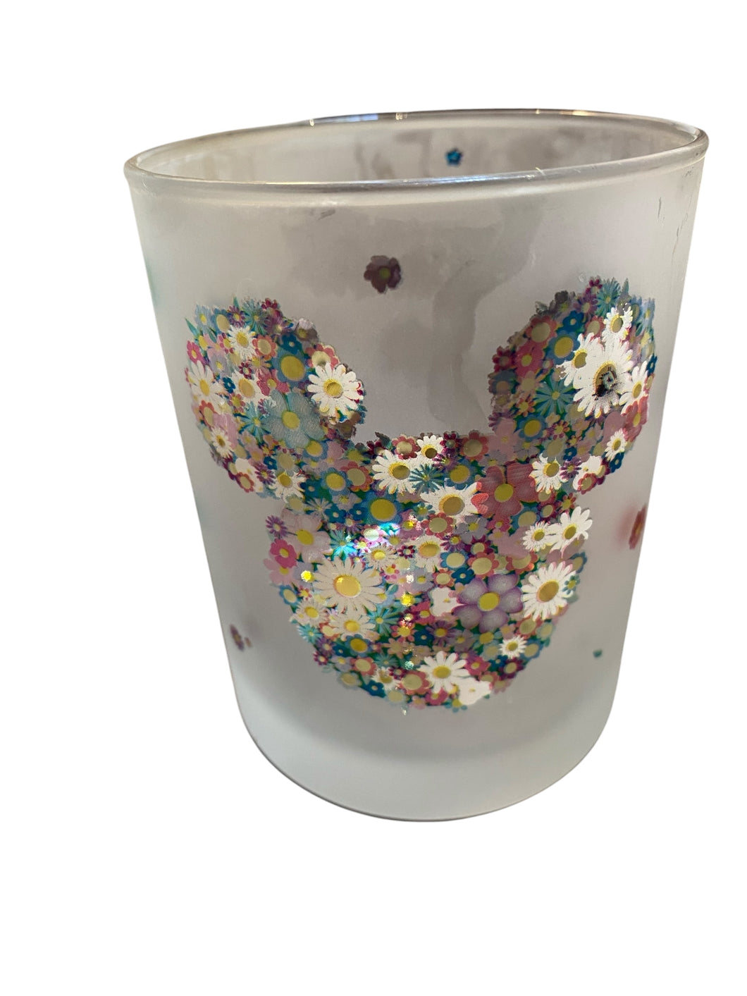Floral Frosted Mickey Tumbler