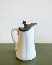 Load image into Gallery viewer, English Victorian Syrup or Milk Jug with a Pewter Lid
