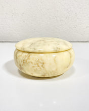 Load image into Gallery viewer, Vintage Action Alabaster Container with Lid - Made in Italy
