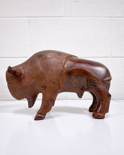 Load image into Gallery viewer, Large Carved Ironwood Buffalo
